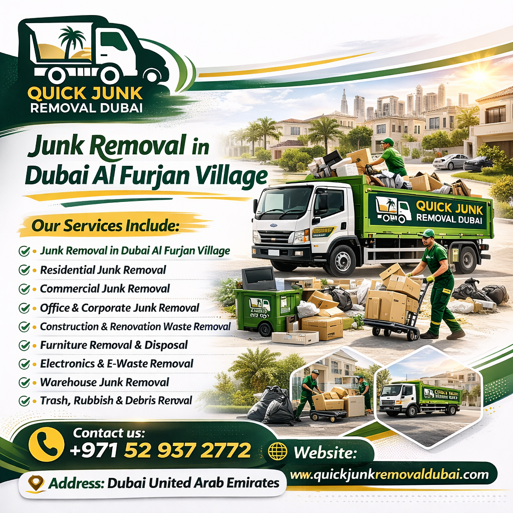 Junk Removal in Dubai Al Furjan Village